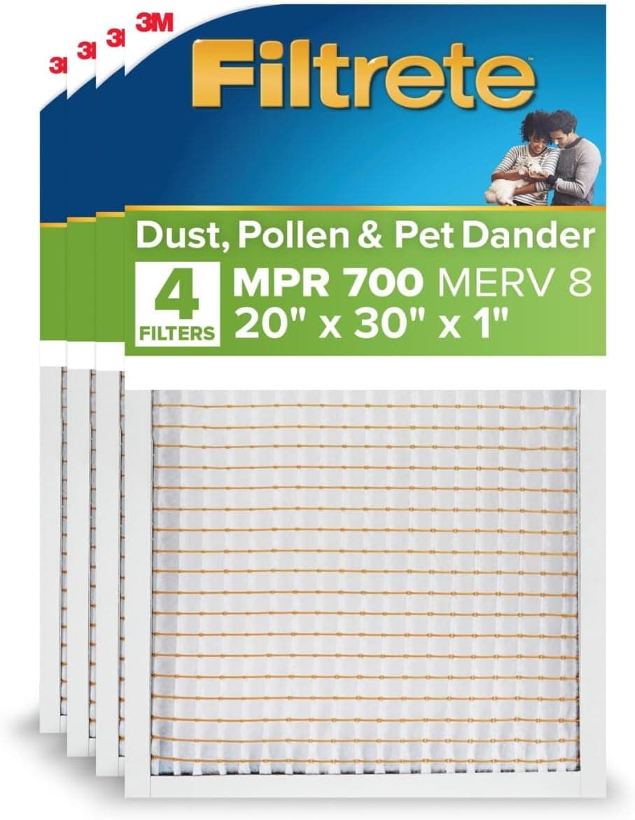 Filtrete 20x30x1 MERV 8, 4-pack